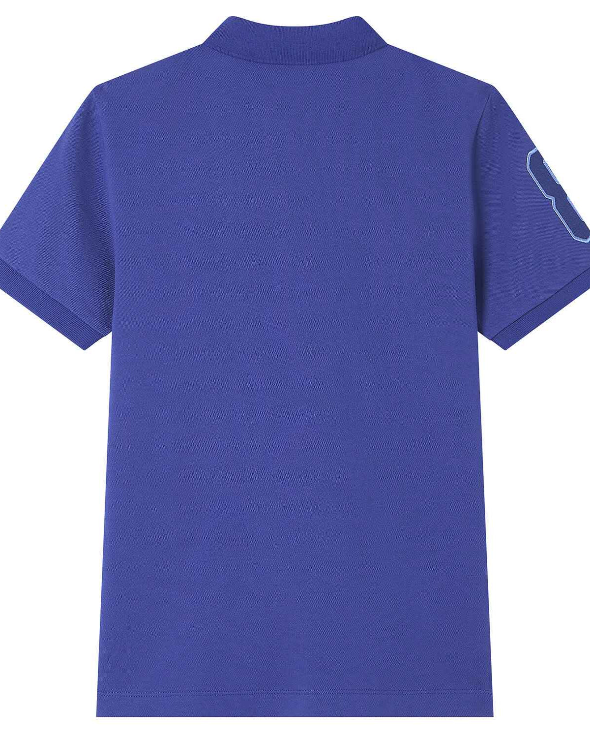 Men's Slim Fit 3D Lion Embroidery Lycra Pique Polo - Image 7
