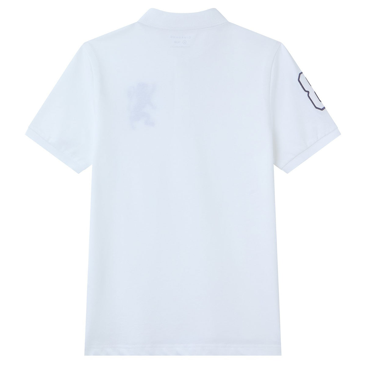 Men's Slim Fit 3D Lion Embroidery Lycra Pique Polo - Image 7