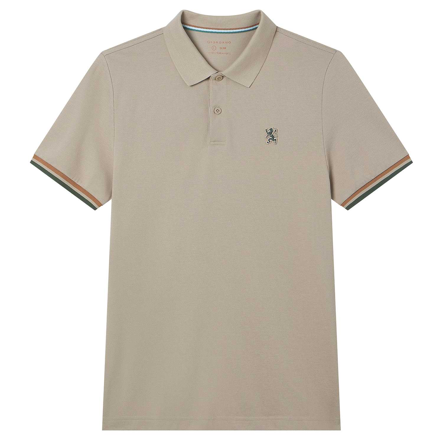 Men's Slim Fit Embroidery Solid Polo - Image 6