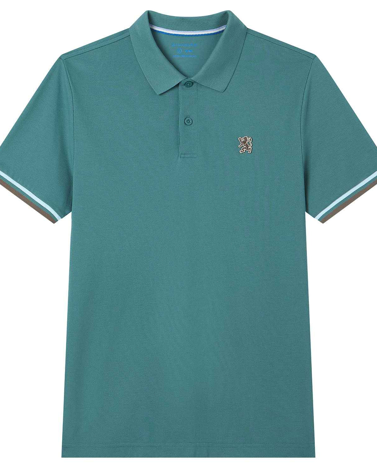 Men's Slim Fit Embroidery Solid Polo - Image 6