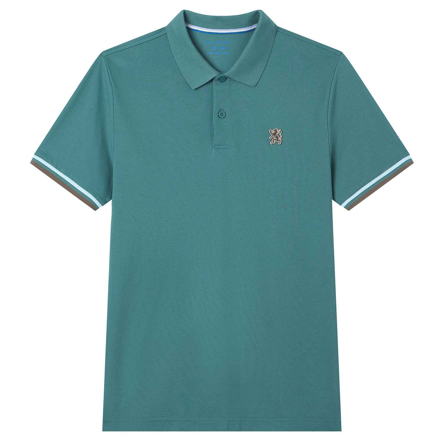 Men's Slim Fit Embroidery Solid Polo - Image 6