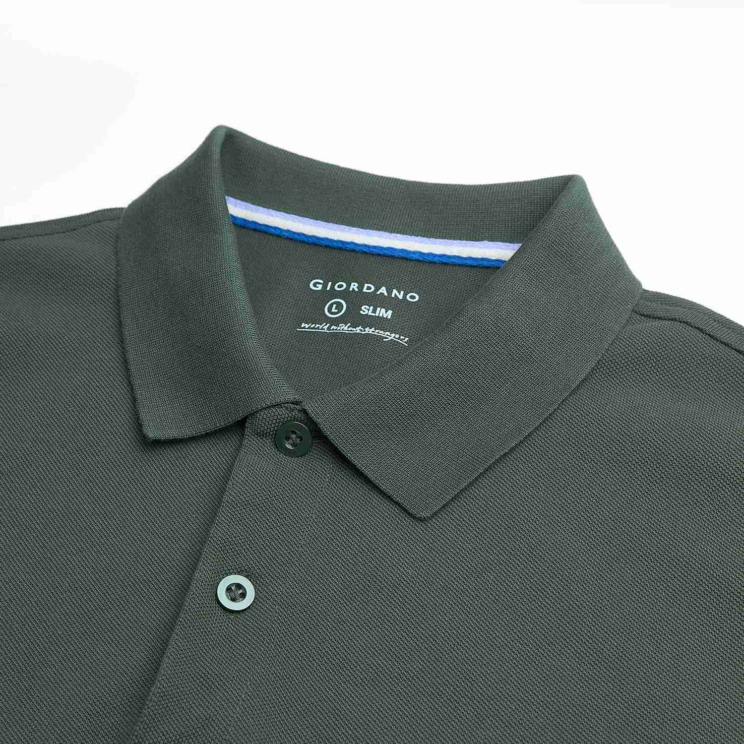 Men's Slim Fit Embroidery Solid Polo - Image 7