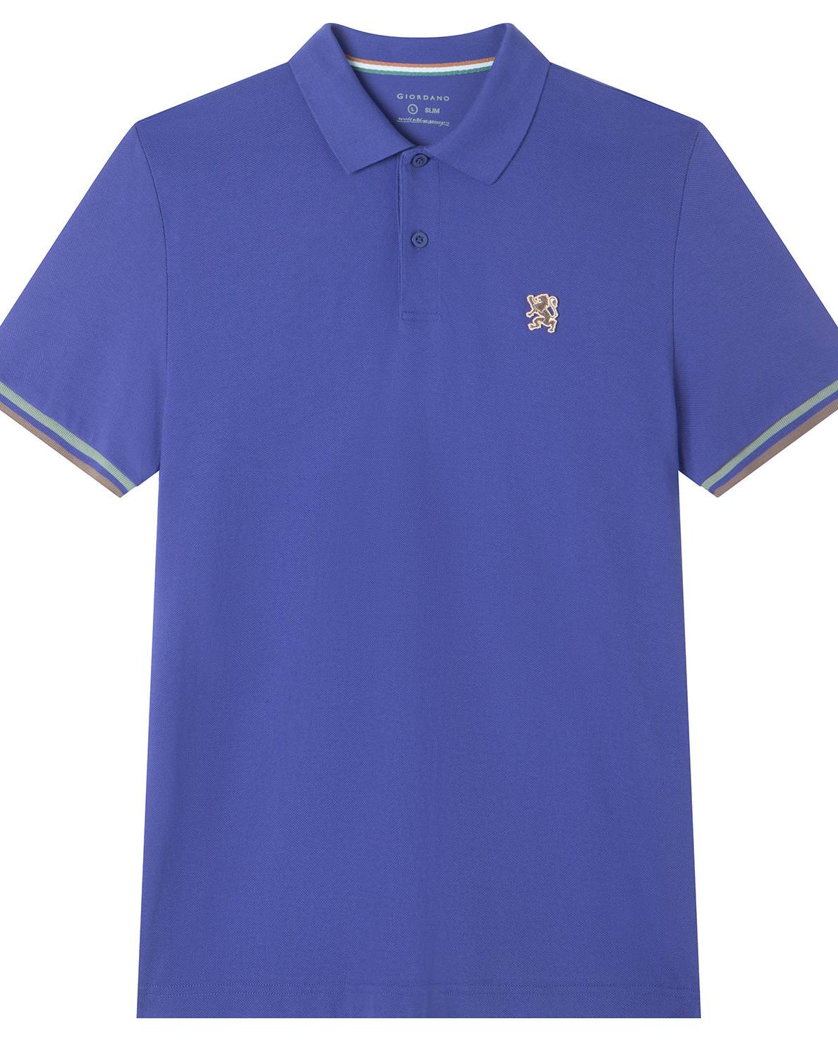 Men's Slim Fit Embroidery Solid Polo - Image 6