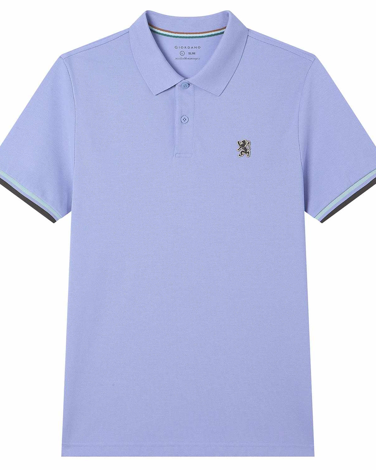 Men's Slim Fit Embroidery Solid Polo - Image 6