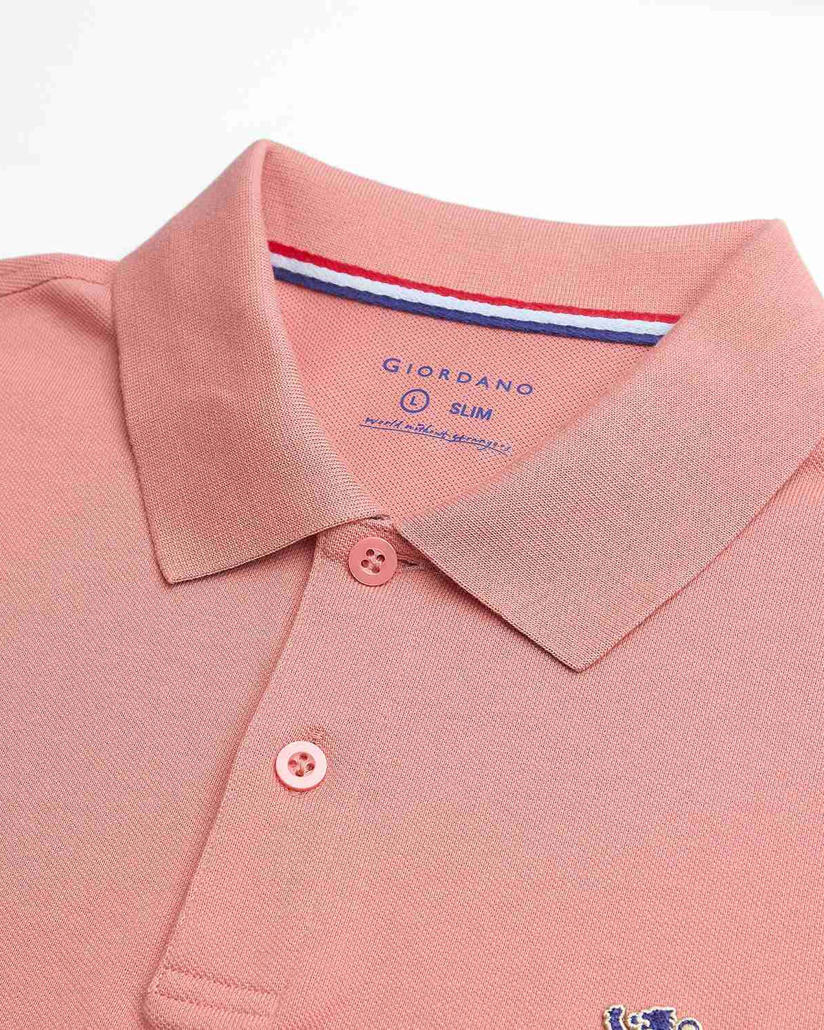 Men's Slim Fit Embroidery Solid Polo - Image 8