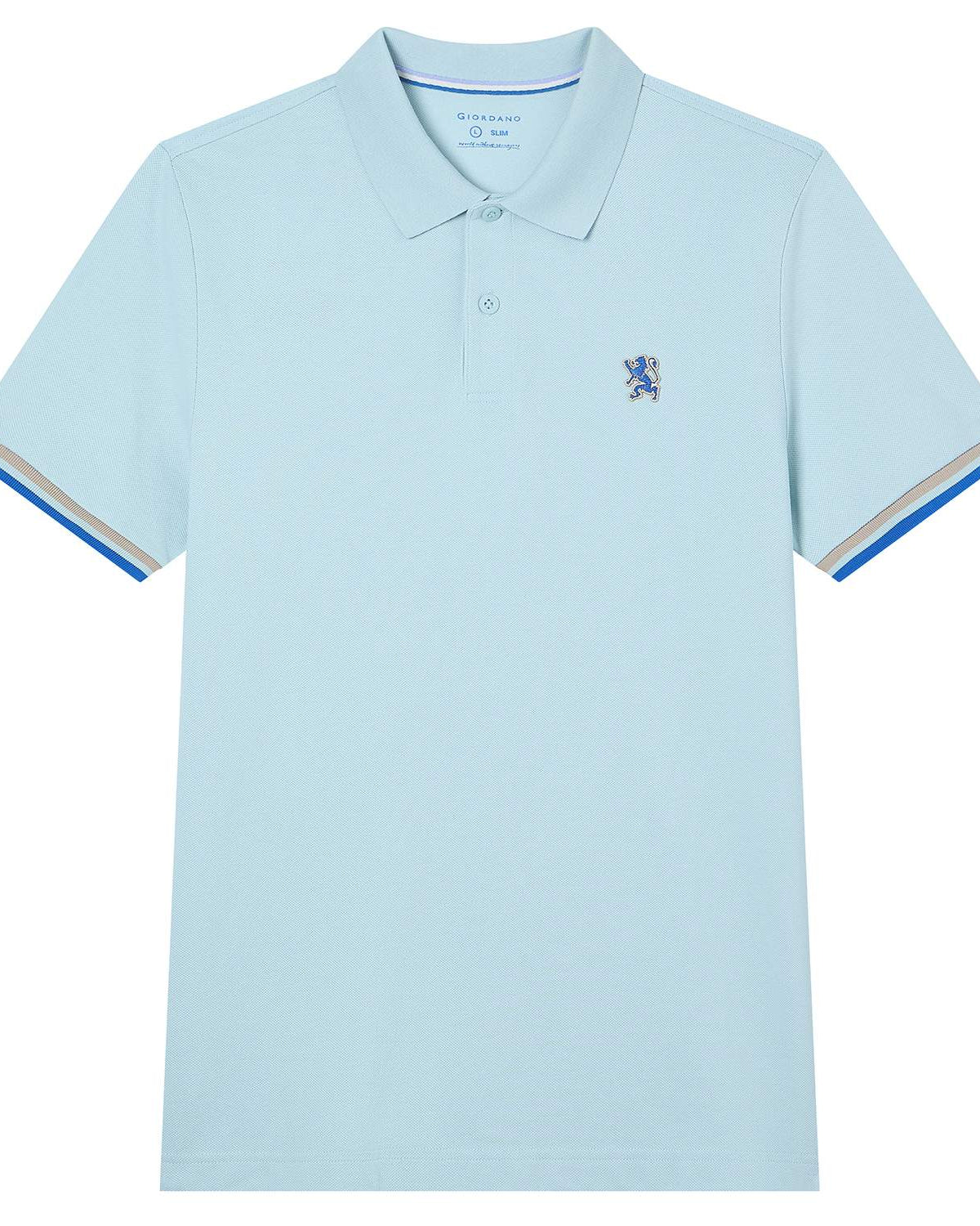 Men's Slim Fit Embroidery Solid Polo - Image 6