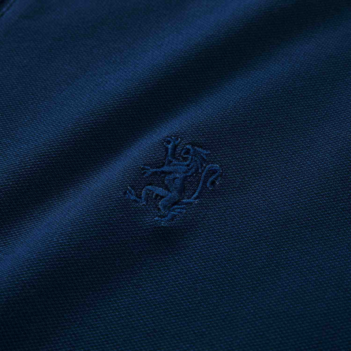 Men's Knit Collar Short Sleeve Slim Fit Zipper Polo - Image 10