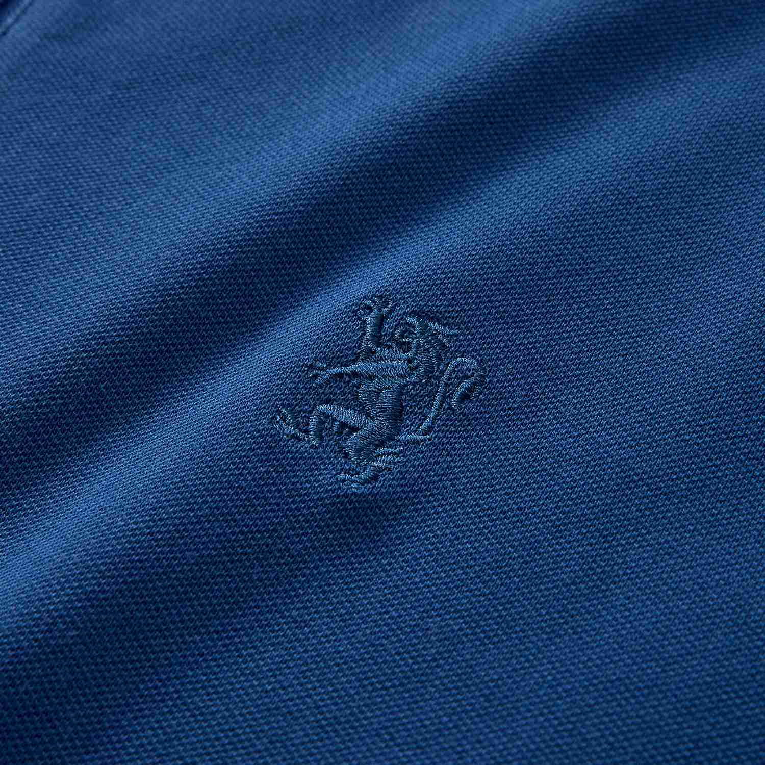 Men's Knit Collar Short Sleeve Slim Fit Zipper Polo - Image 10