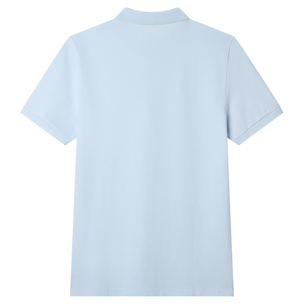 Men's Knit Collar Short Sleeve Slim Fit Zipper Polo - Image 7