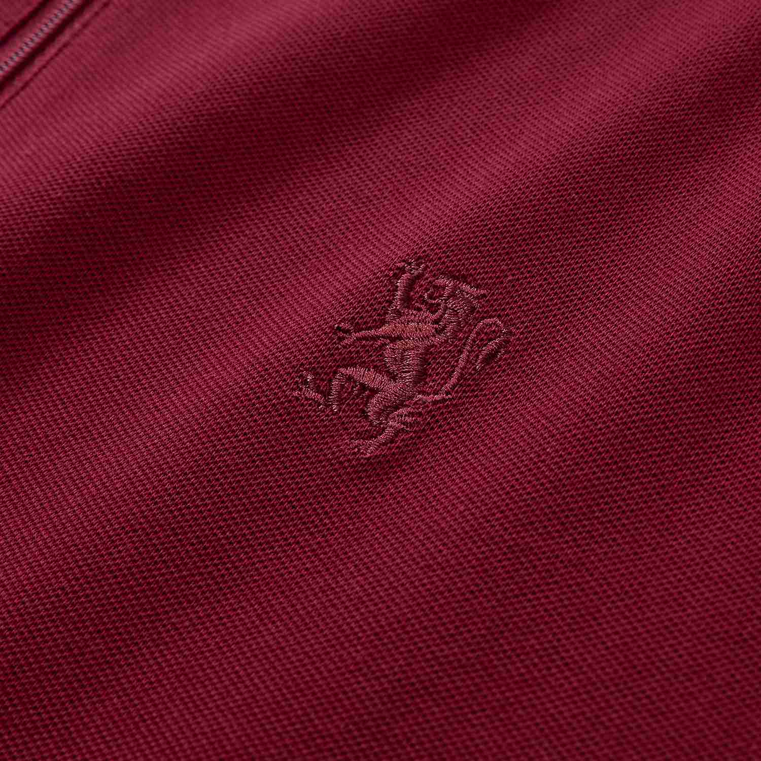 Men's Knit Collar Short Sleeve Slim Fit Zipper Polo - Image 8