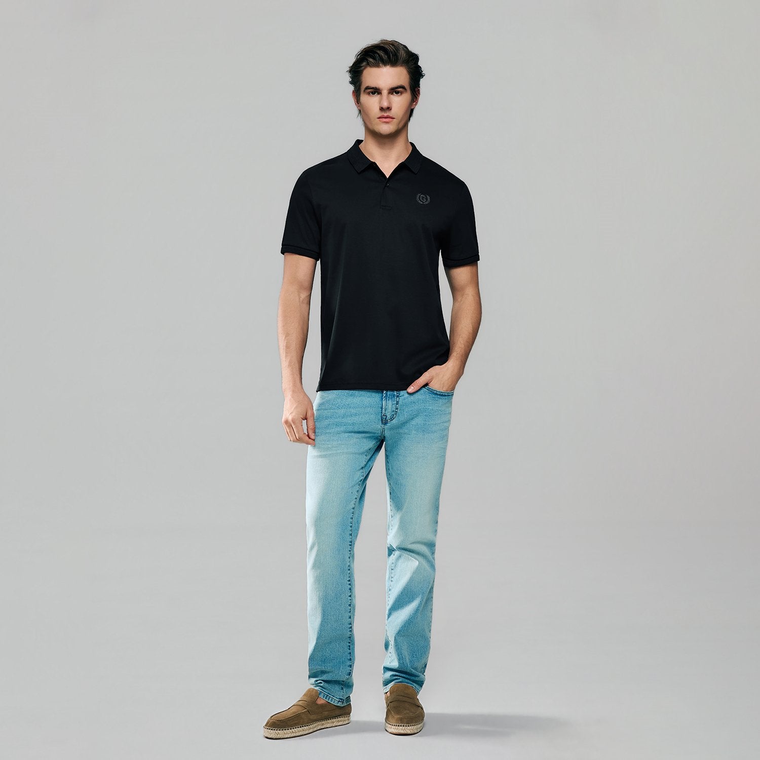 Mens's Liquid Touch Slim Fit Polo - Image 1