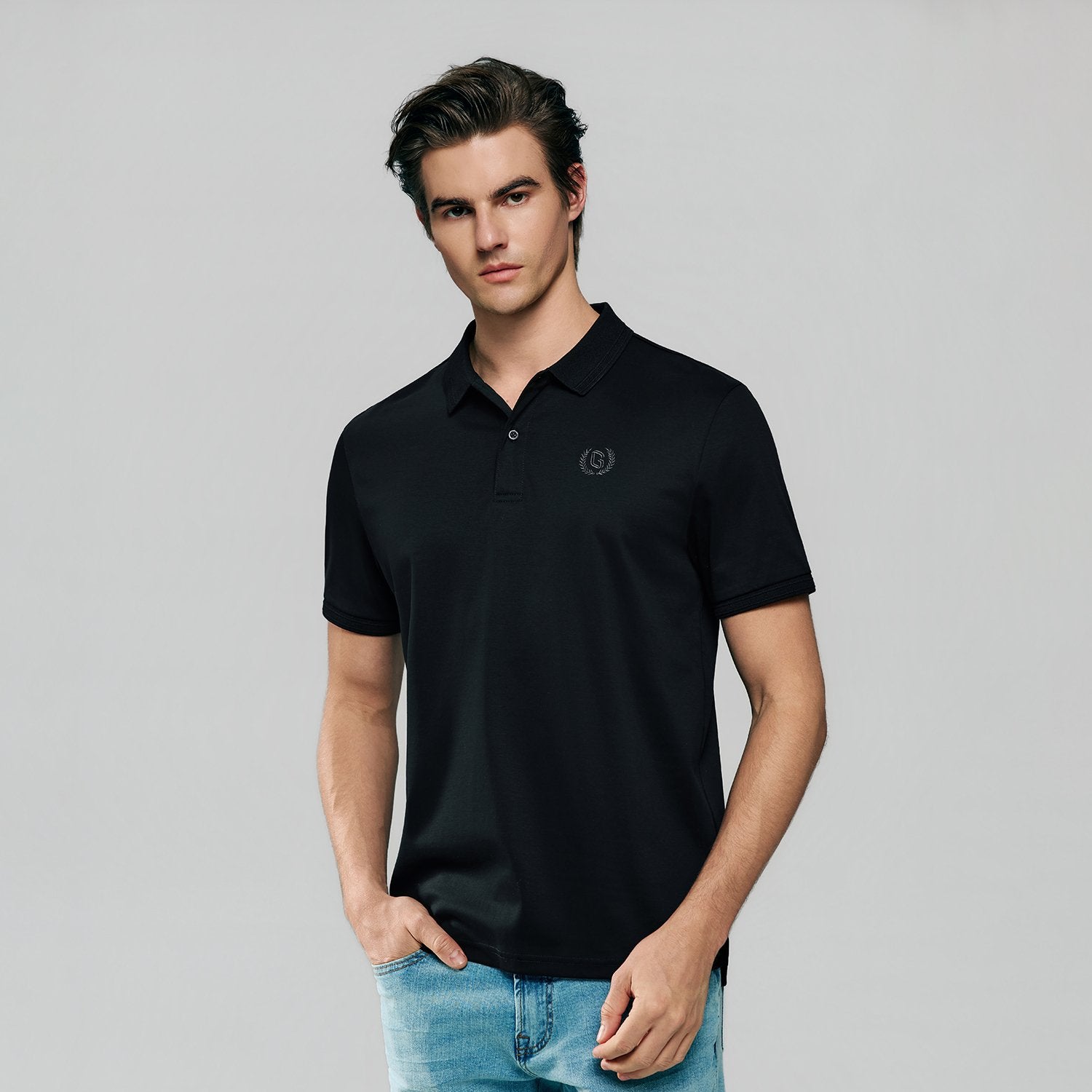 Mens's Liquid Touch Slim Fit Polo - Image 2