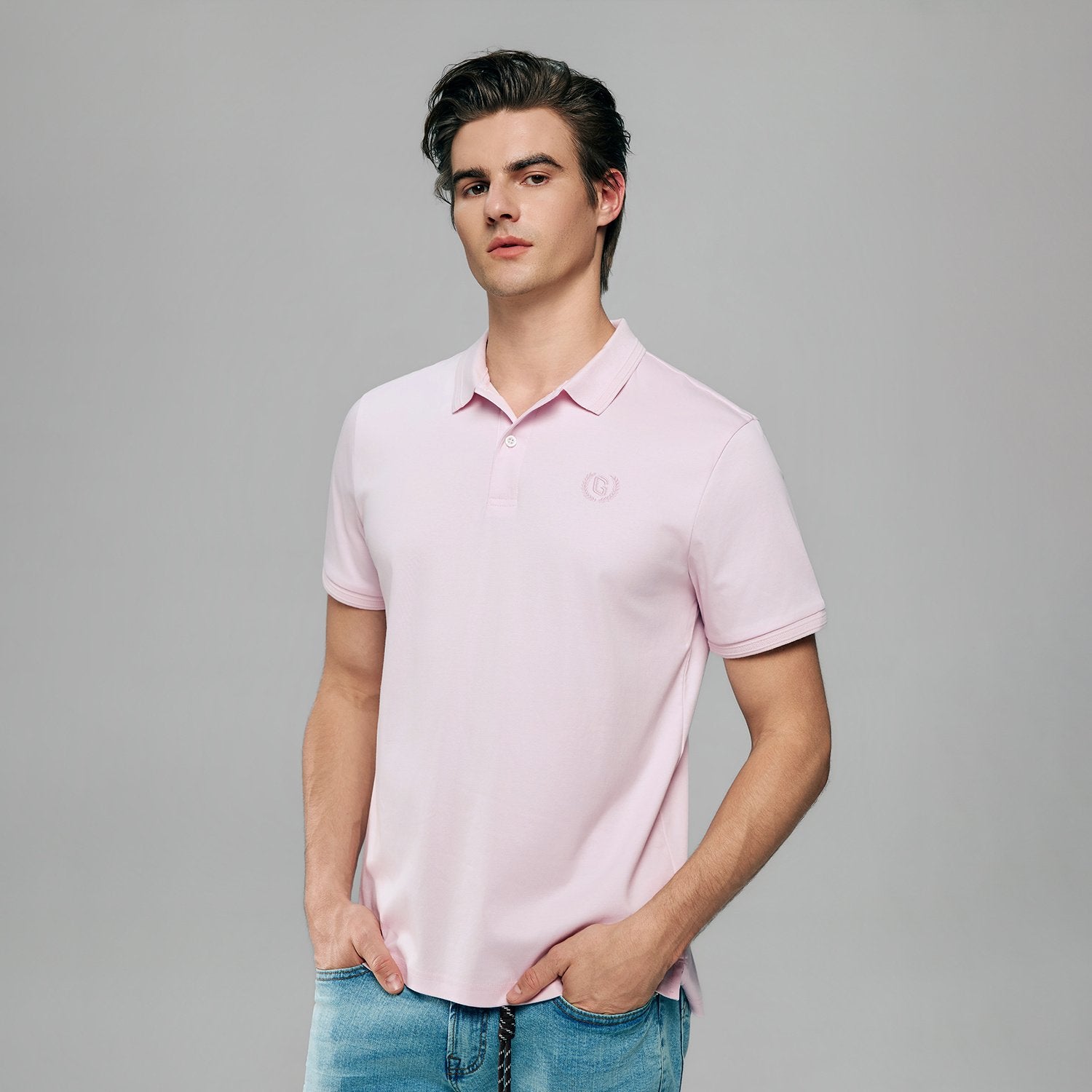 Mens's Liquid Touch Slim Fit Polo - Image 3