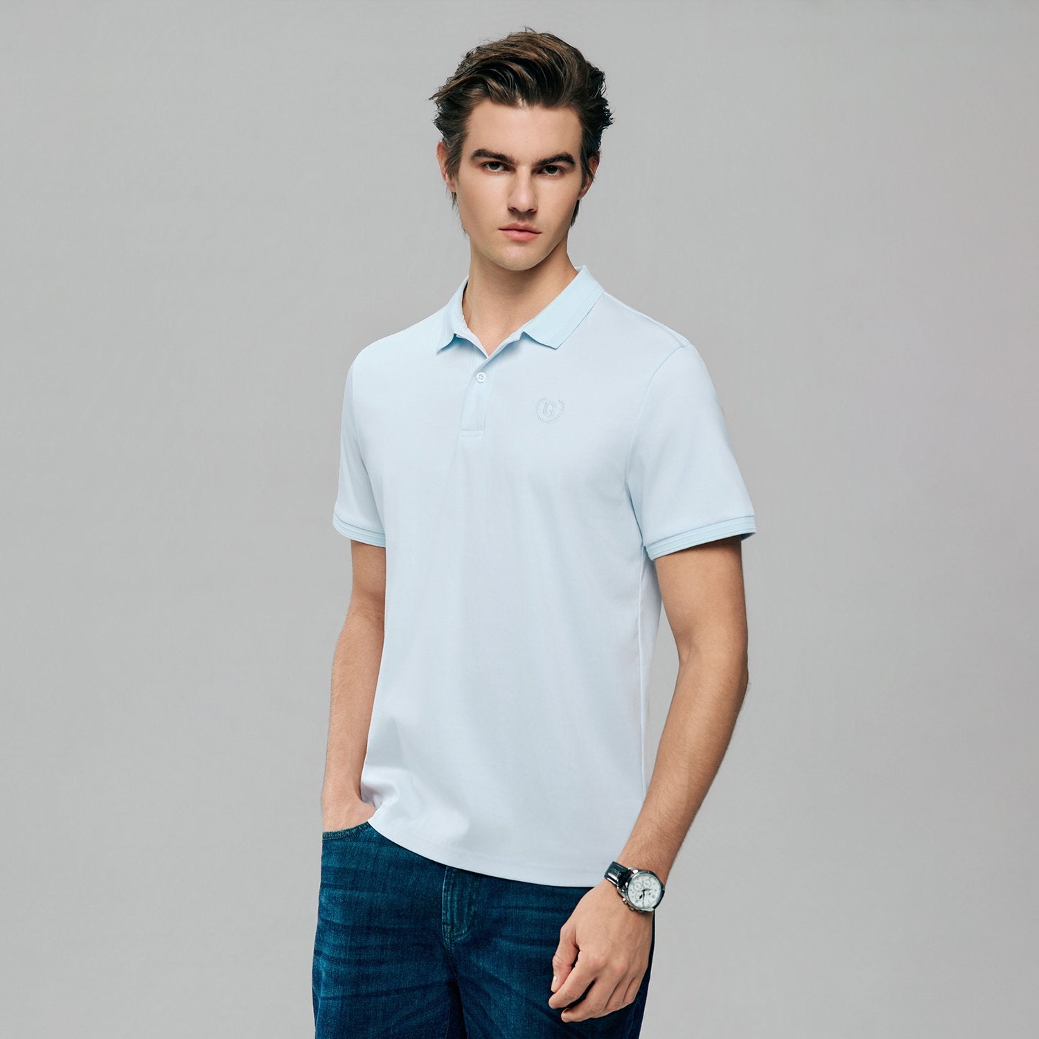 Mens's Liquid Touch Slim Fit Polo - Image 2