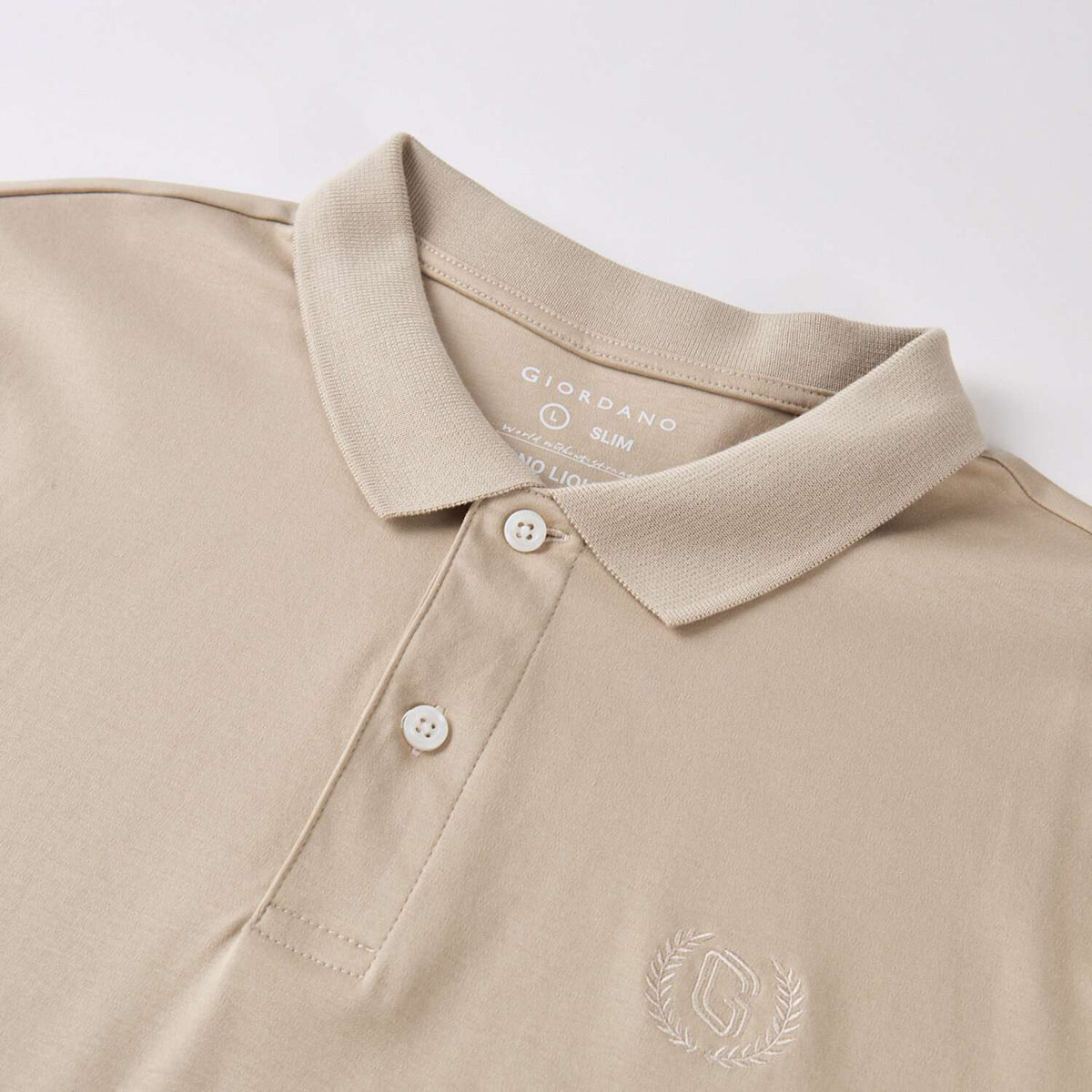 Men's Slim Fit Liquid Touch Cotton Interlock Polo - Image 3
