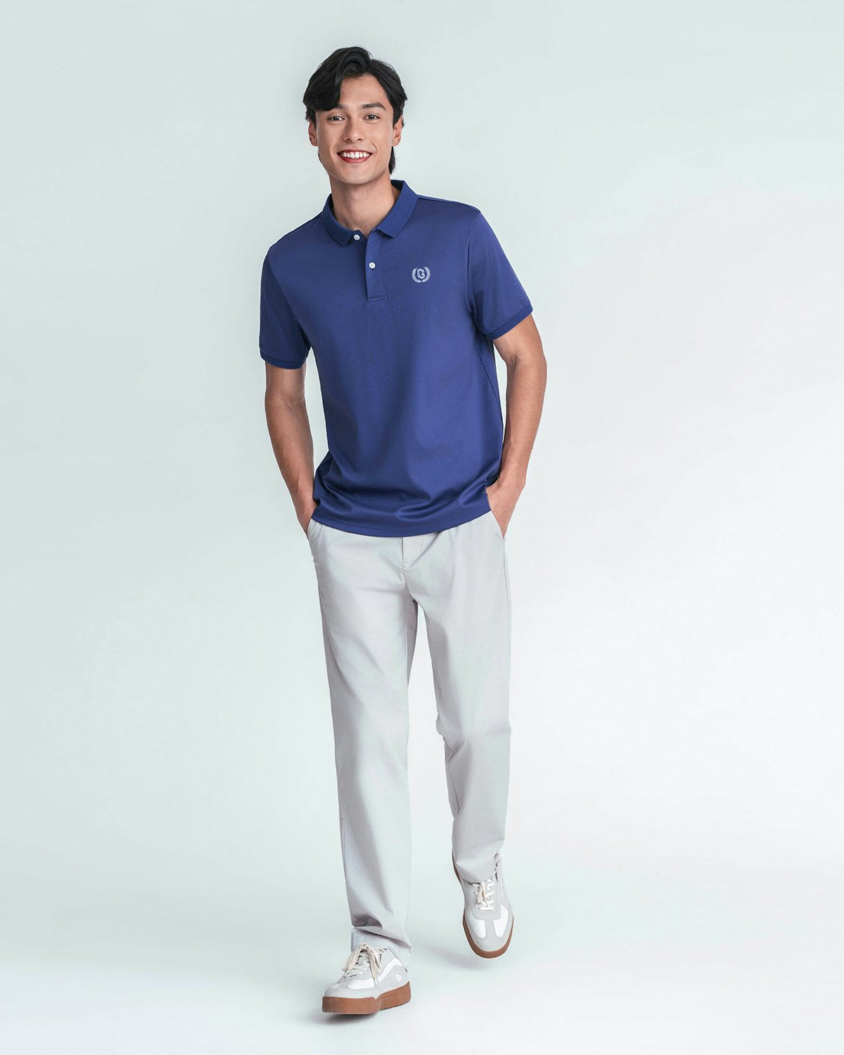 Men's Slim Fit Liquid Touch Cotton Interlock Polo - Image 2