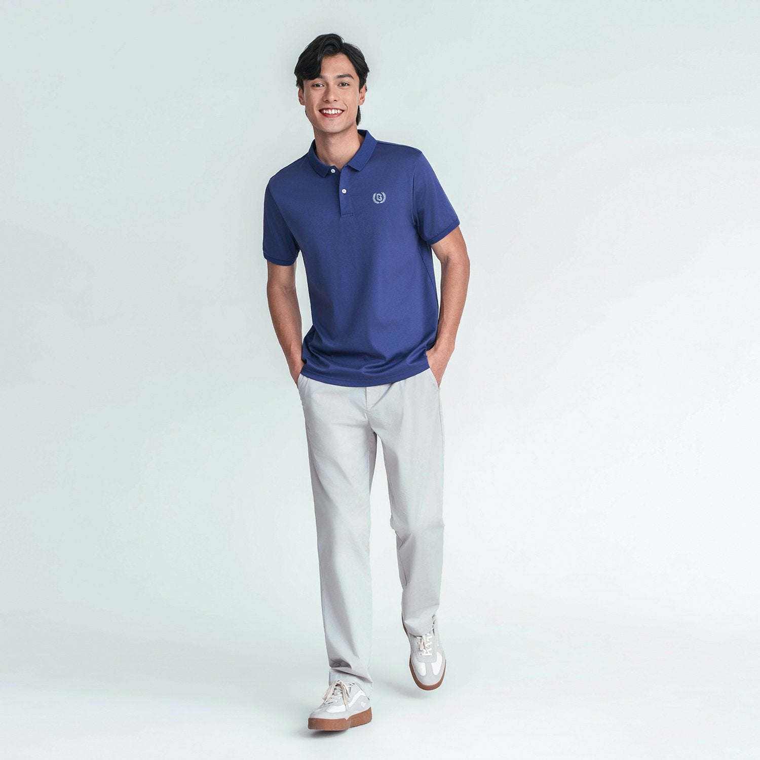 Men's Slim Fit Liquid Touch Cotton Interlock Polo - Image 2