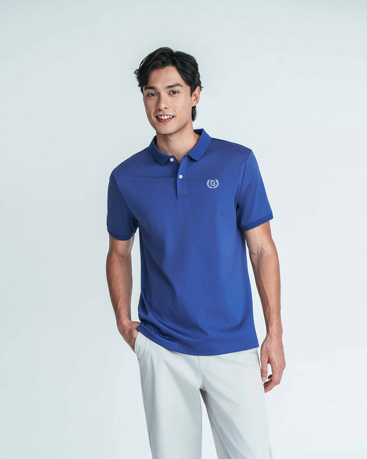 Men's Slim Fit Liquid Touch Cotton Interlock Polo - Image 4