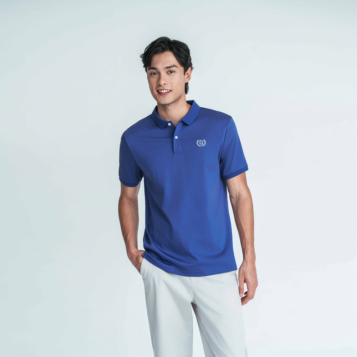 Men's Slim Fit Liquid Touch Cotton Interlock Polo - Image 4
