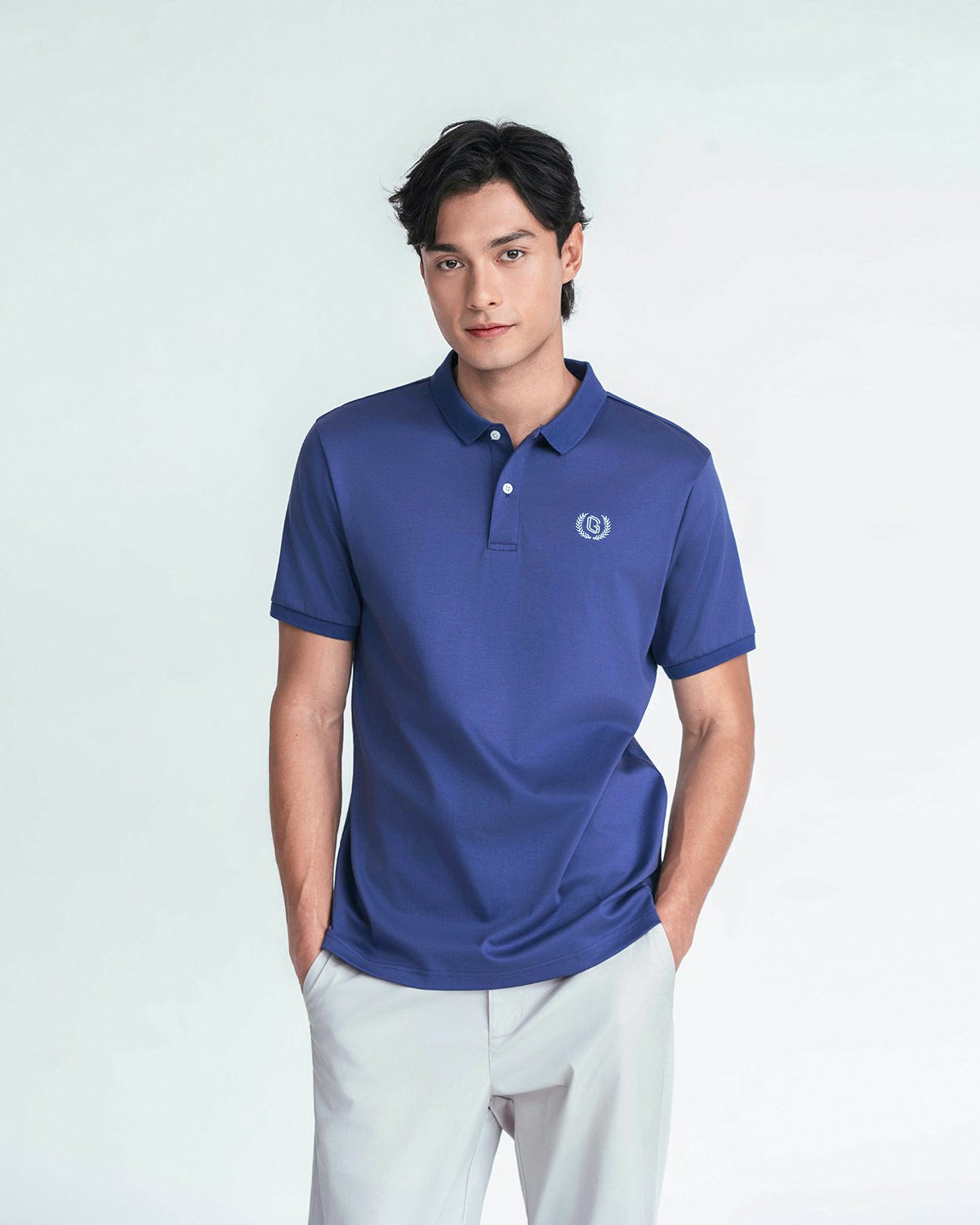 Men's Slim Fit Liquid Touch Cotton Interlock Polo - Image 5