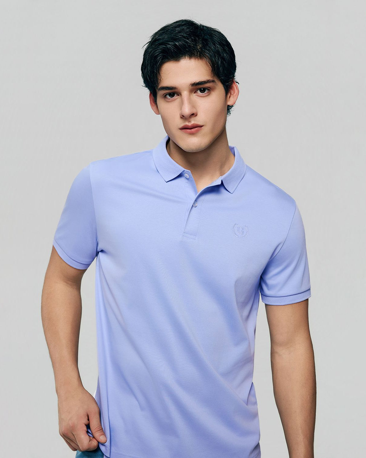 Men's Slim Fit Liquid Touch Cotton Interlock Polo - Image 4