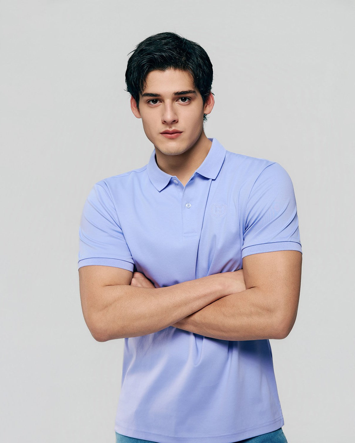 Men's Slim Fit Liquid Touch Cotton Interlock Polo - Image 5