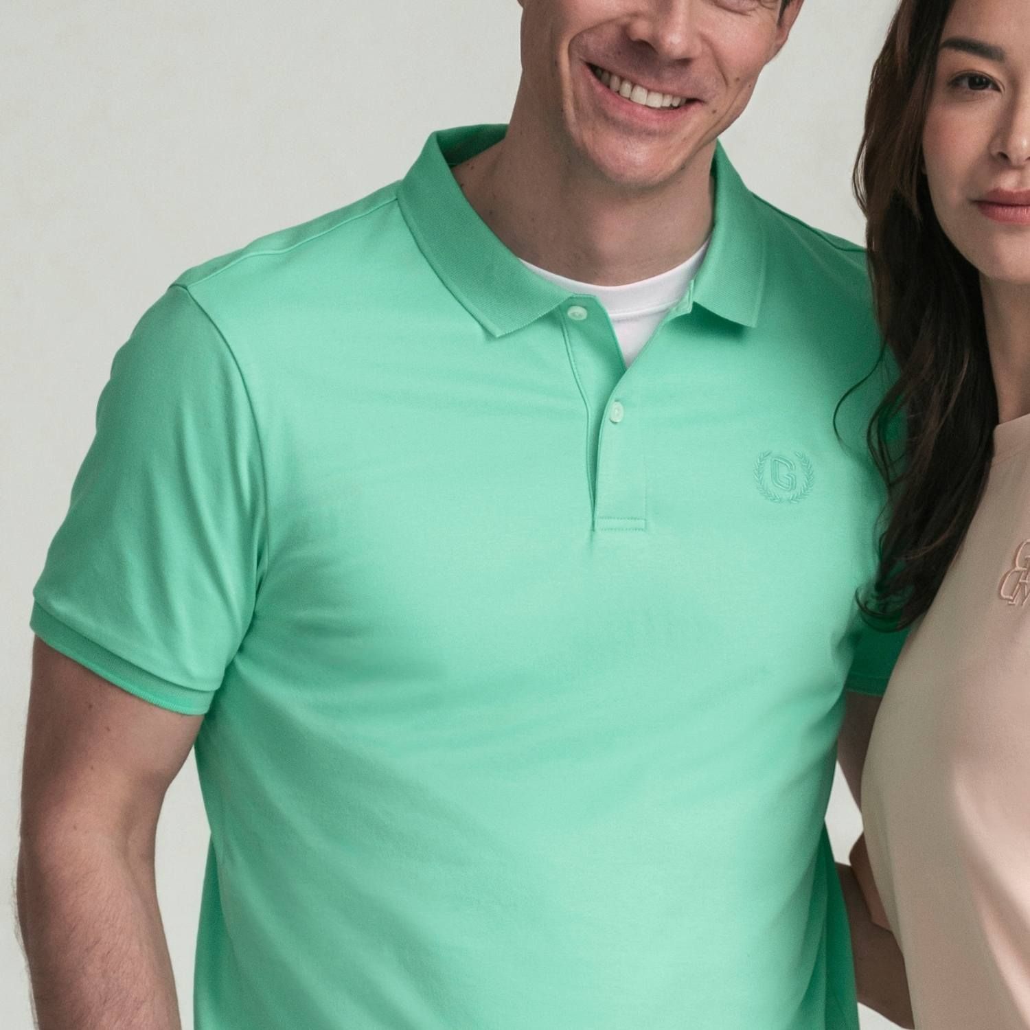 Men's Slim Fit Liquid Touch Cotton Interlock Polo - Image 3