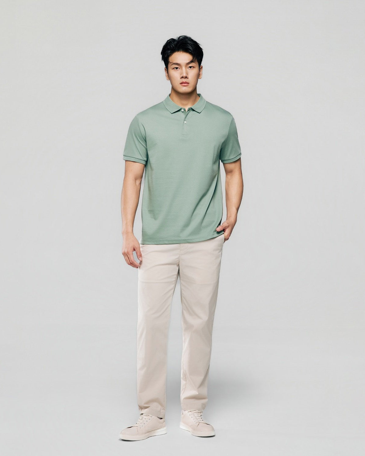 Men Regular Luxe Touch Cotton Polo Shirt - Image 1