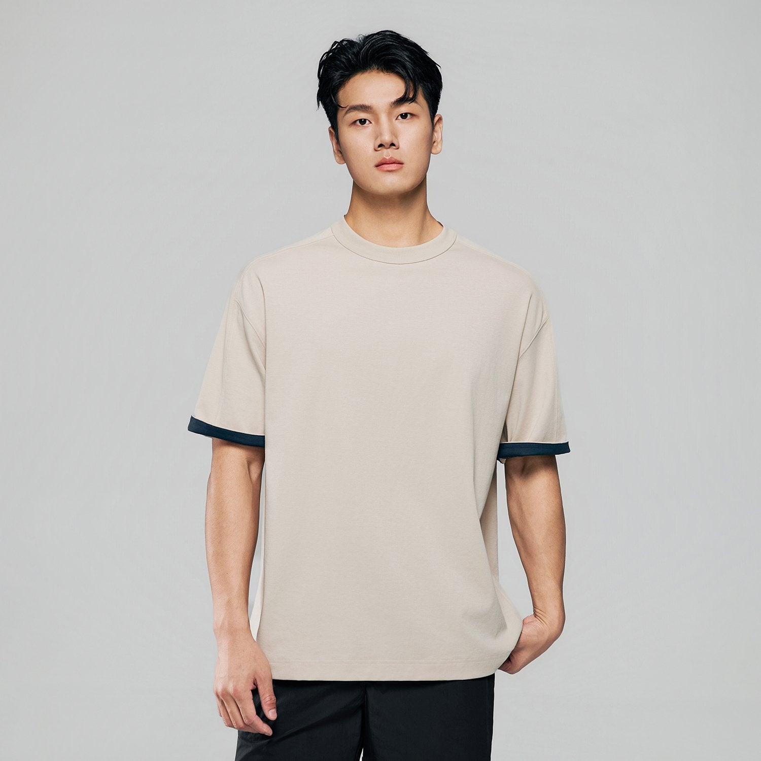 Men's Crew Neck Cool Touch Loose fit Tee - Image 3