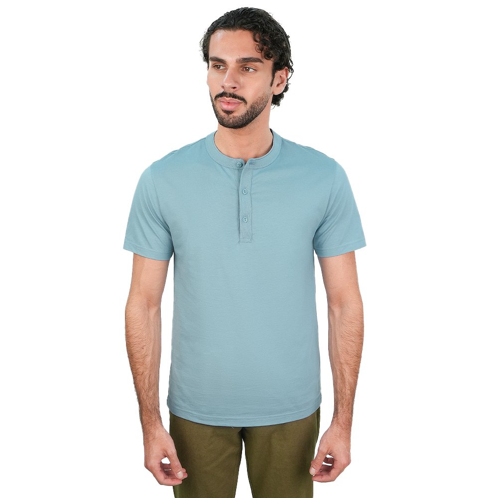 Men's Slim Henley Short-Sleeve Button Front Tee - Image 1