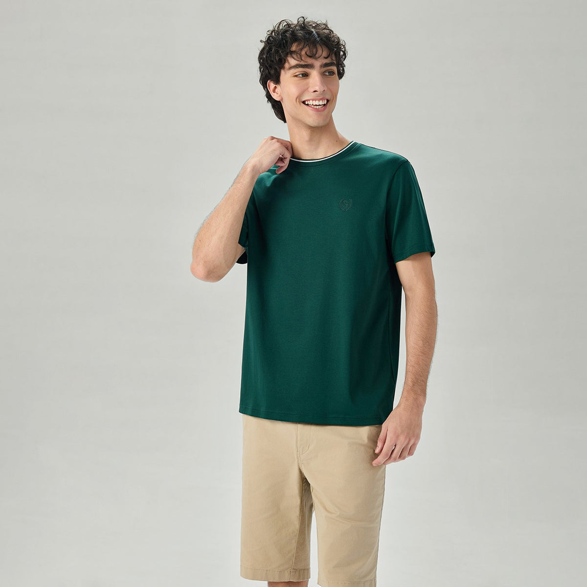 Men's Cotton Interlock Relaxed Fit Liquid Touch Tee - Image 3
