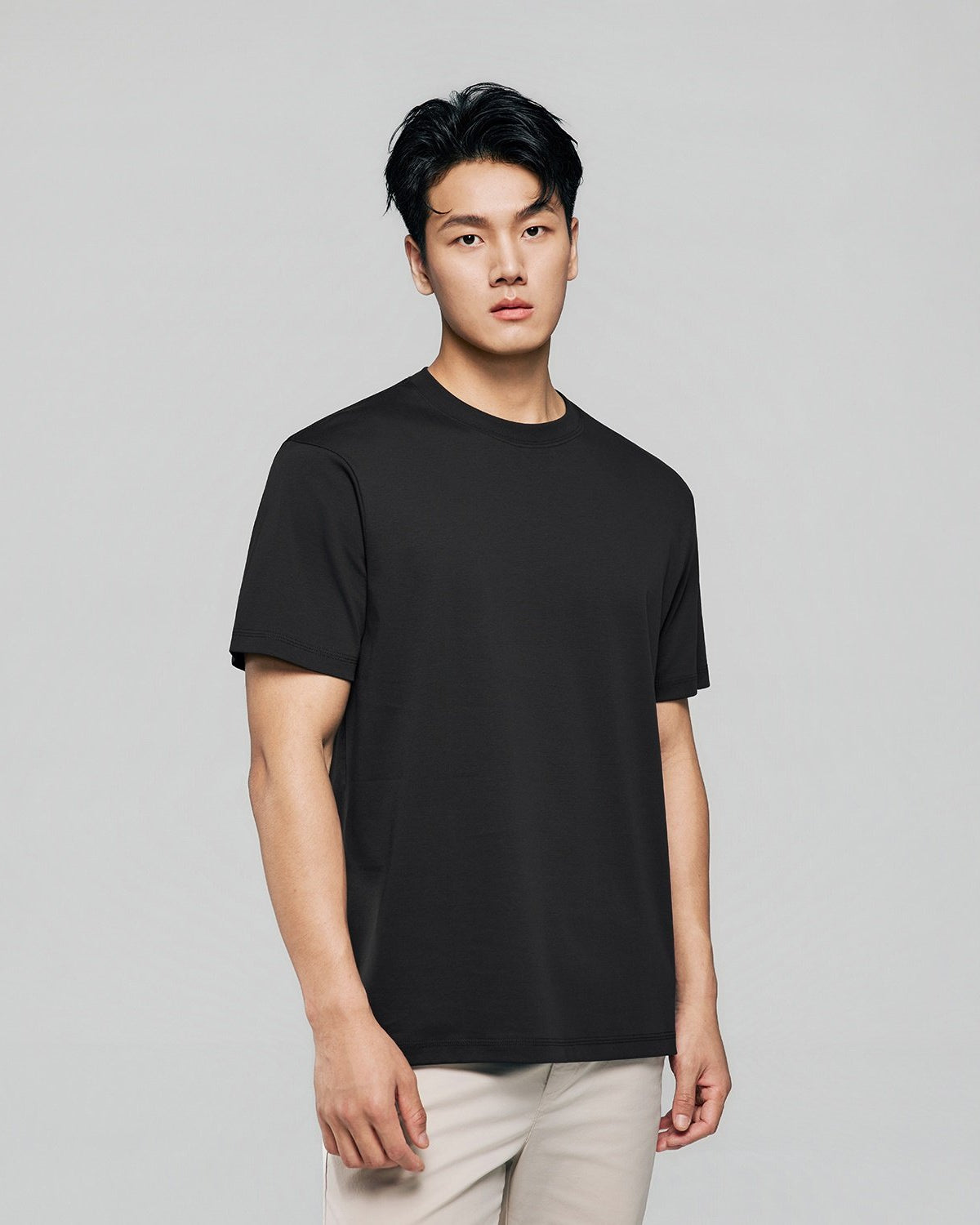 Men Regular Luxe Touch Cotton Crew Tee - Image 4
