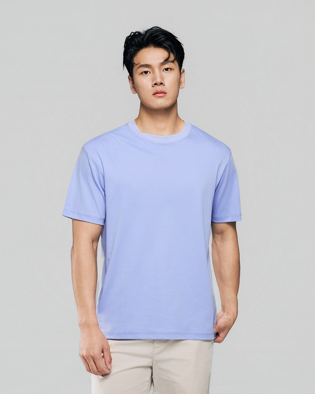 Men Regular Luxe Touch Cotton Crew Tee - Image 3