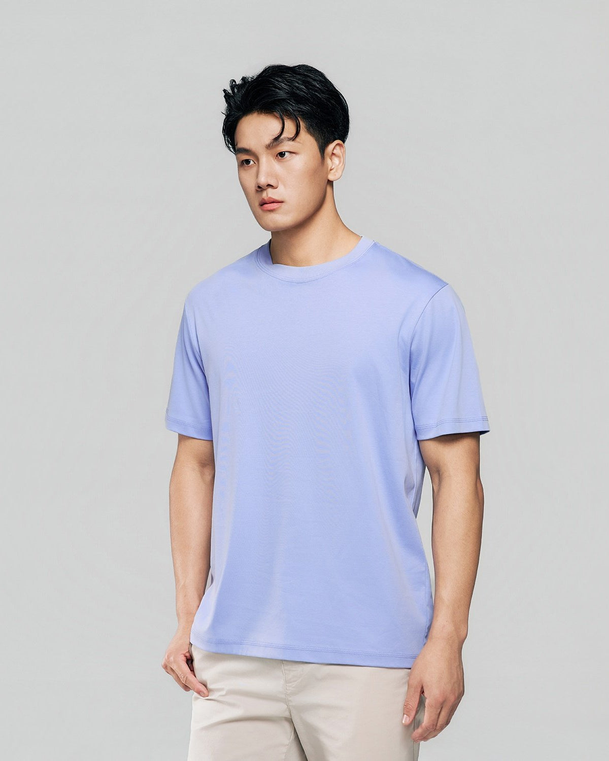 Men Regular Luxe Touch Cotton Crew Tee - Image 5