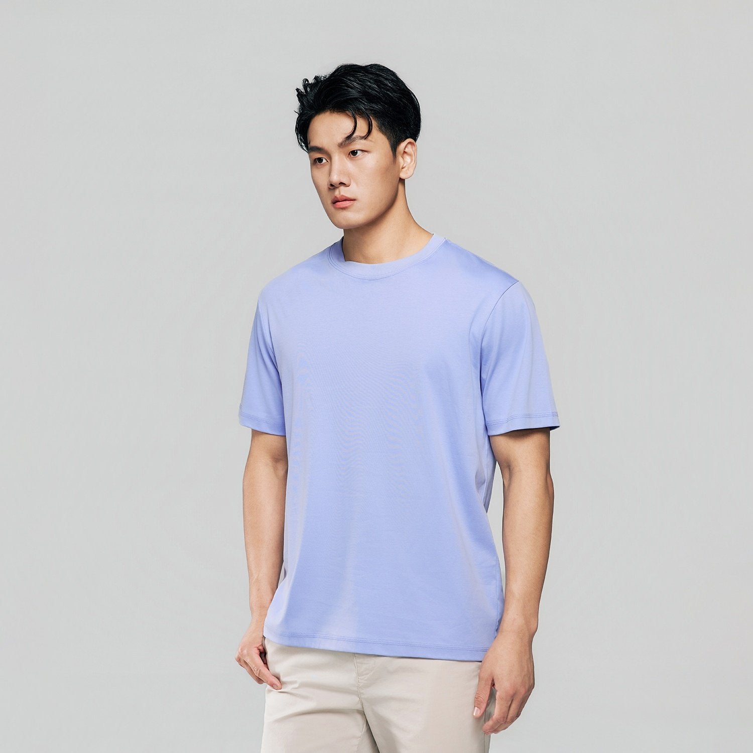 Men Regular Luxe Touch Cotton Crew Tee - Image 5