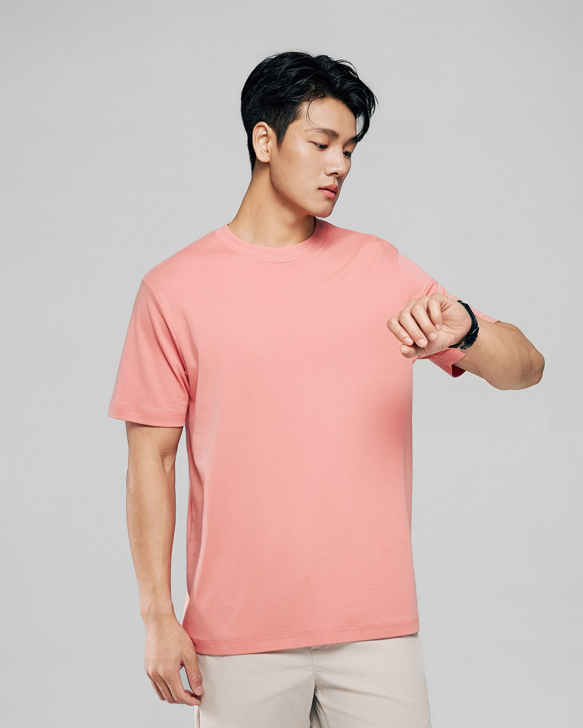 Men Regular Luxe Touch Cotton Crew Tee - Image 4