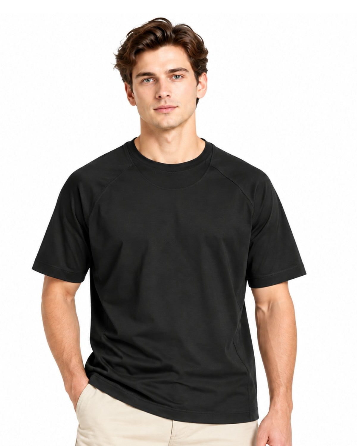 Men's Interlock Relaxed Fit Luxe Touch Mercerized T-Shirt - Image 1