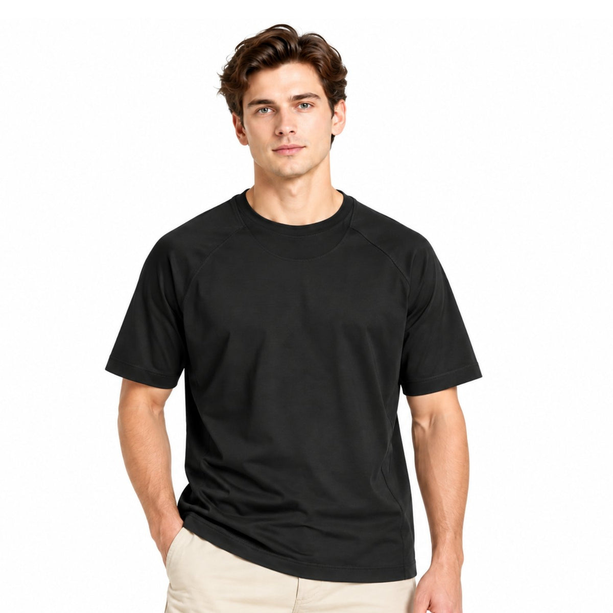 Men's Interlock Relaxed Fit Luxe Touch Mercerized T-Shirt - Image 1