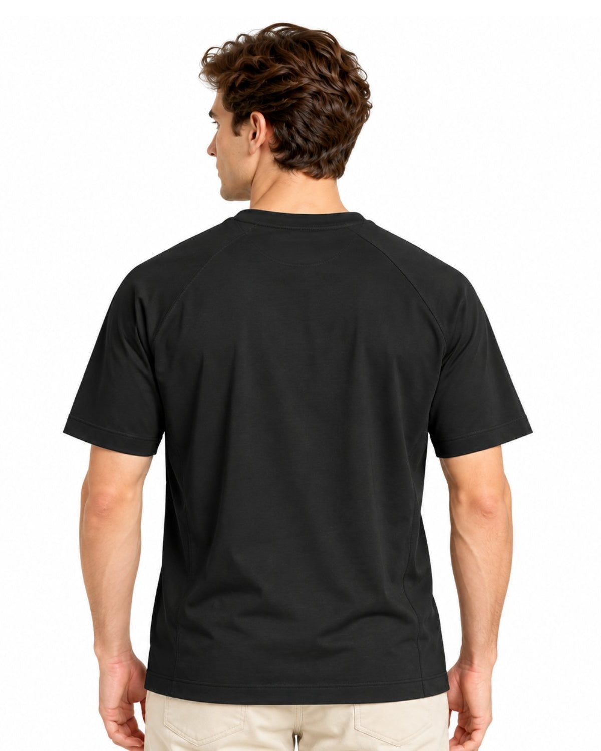 Men's Interlock Relaxed Fit Luxe Touch Mercerized T-Shirt - Image 2