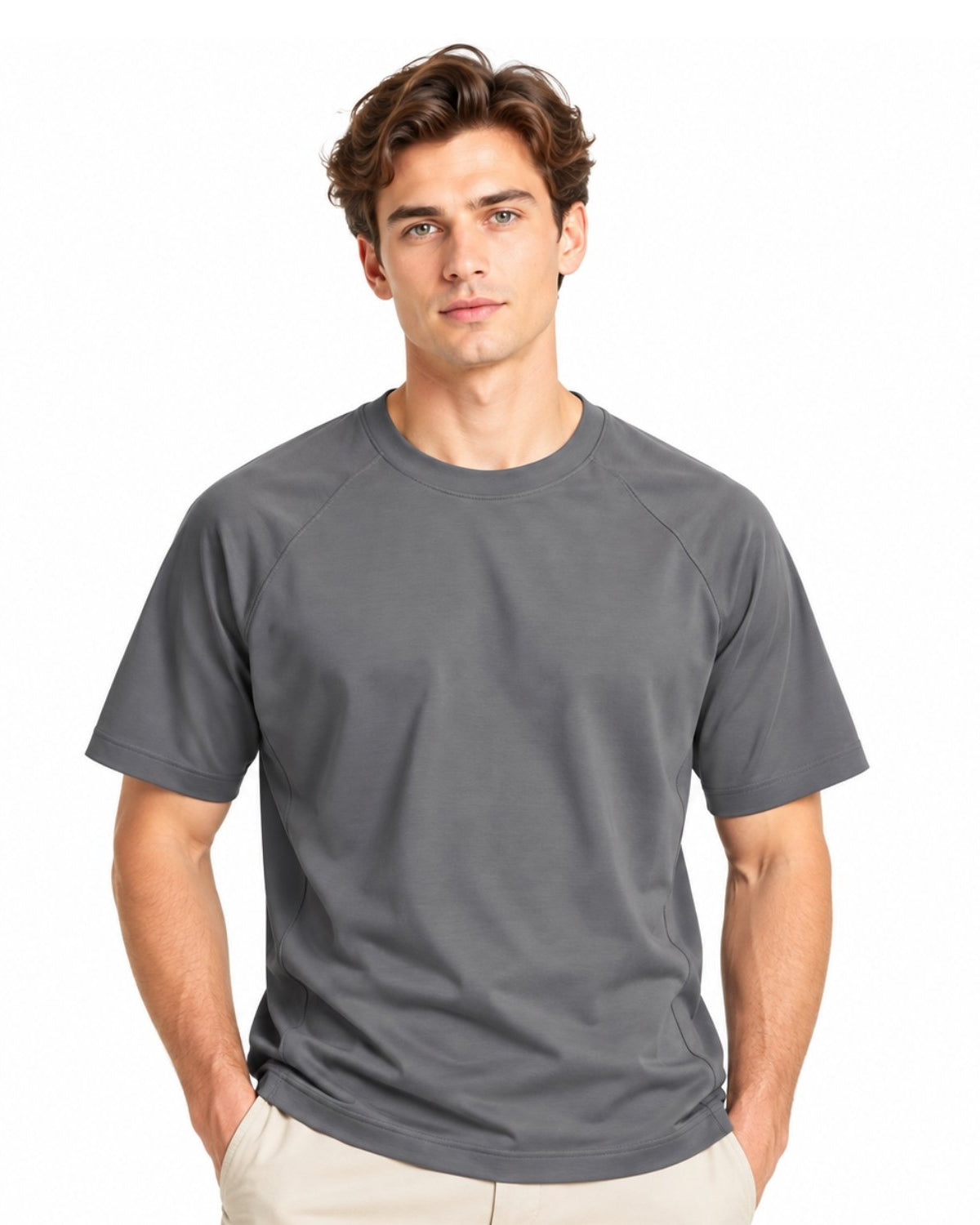 Men's Interlock Relaxed Fit Luxe Touch Mercerized T-Shirt - Image 1