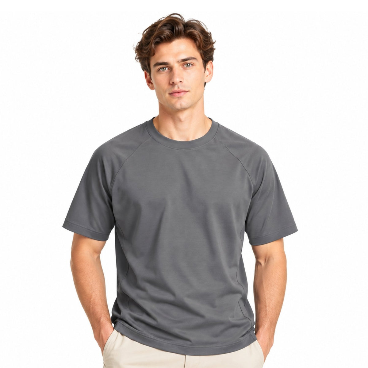 Men's Interlock Relaxed Fit Luxe Touch Mercerized T-Shirt - Image 1