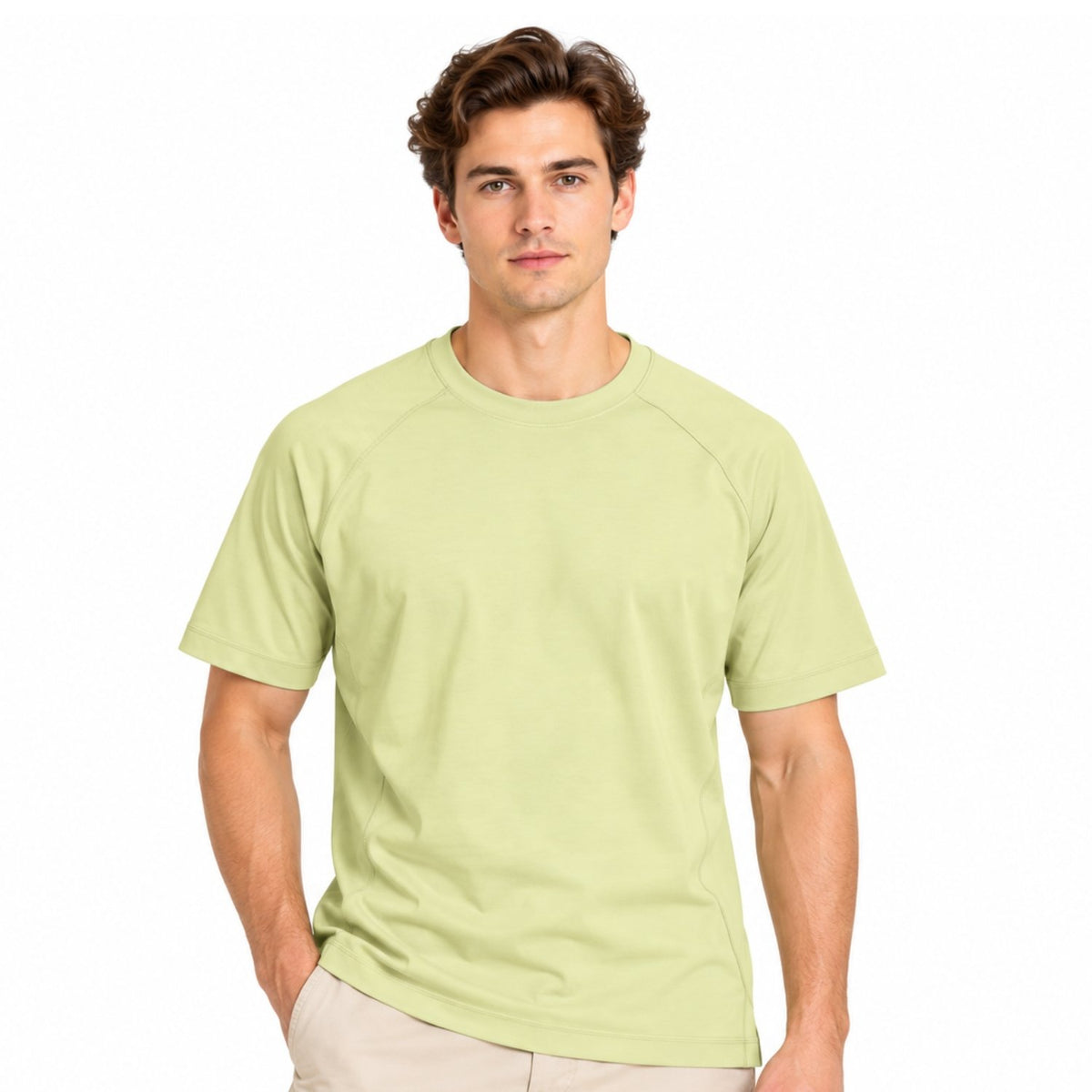 Men's Interlock Relaxed Fit Luxe Touch Mercerized T-Shirt - Image 1