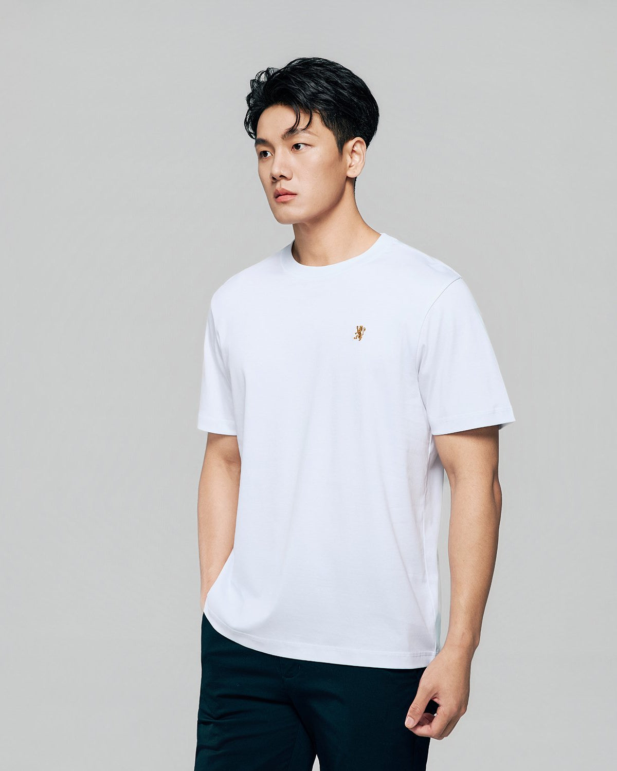 Men Luxe Touch Mercerized Cotton Crew Tee - Image 4