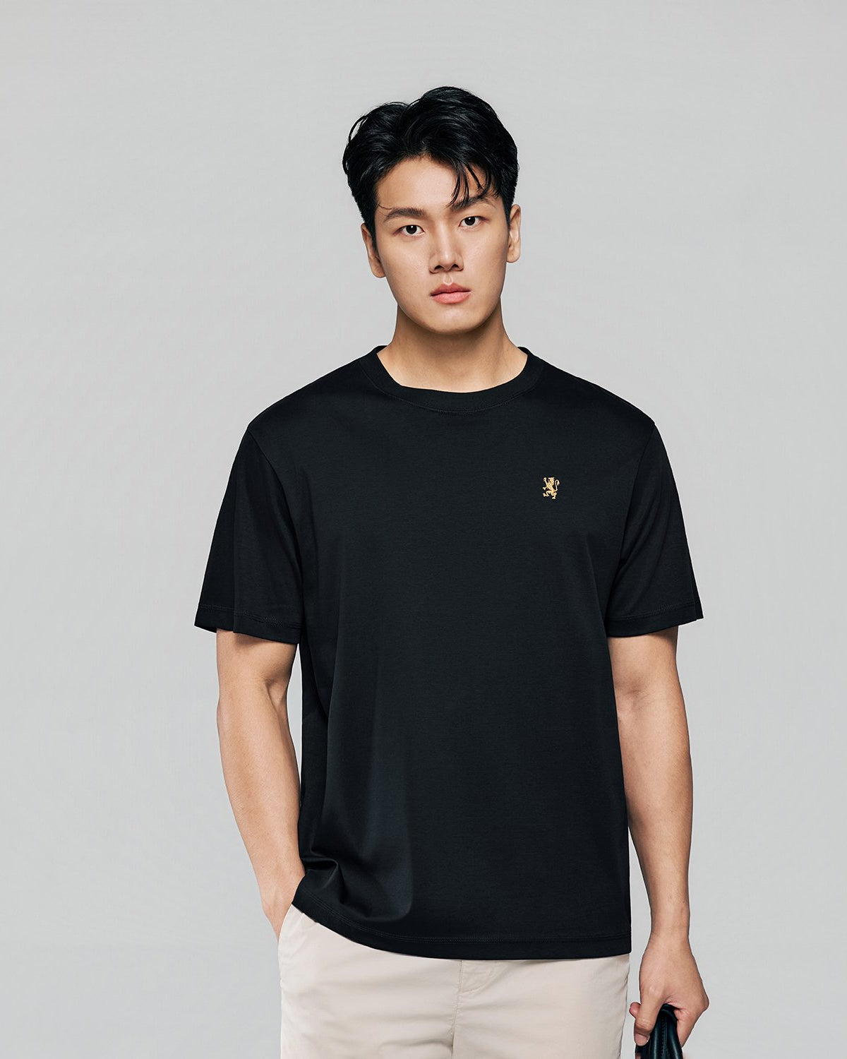 Men Luxe Touch Mercerized Cotton Crew Tee - Image 2