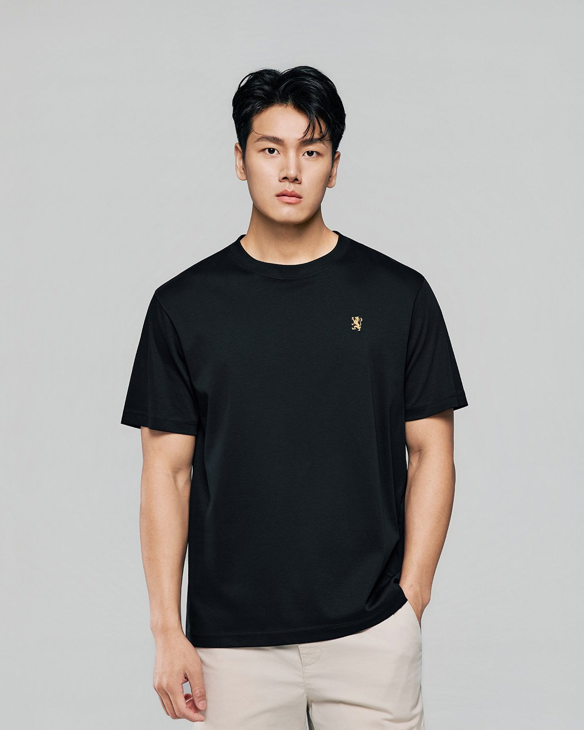 Men Luxe Touch Mercerized Cotton Crew Tee - Image 4