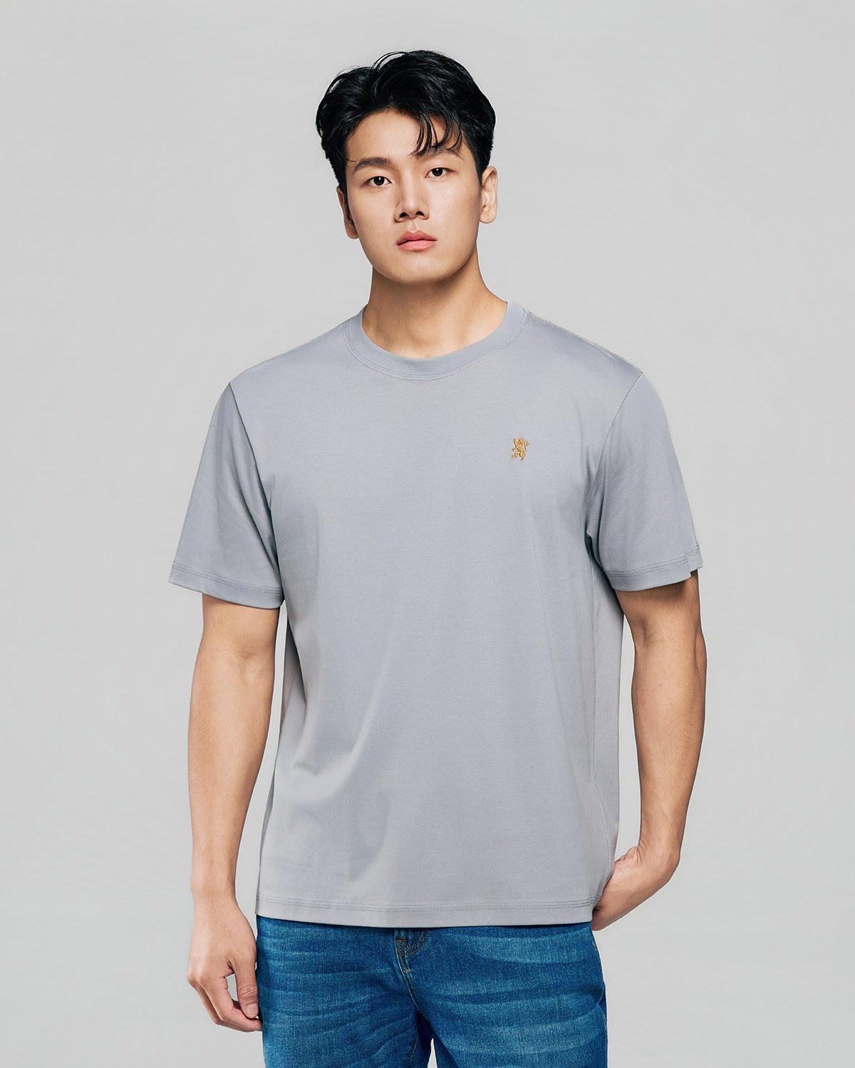 Men Luxe Touch Mercerized Cotton Crew Tee - Image 3