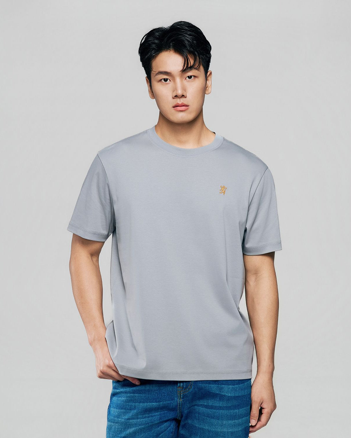 Men Luxe Touch Mercerized Cotton Crew Tee - Image 4