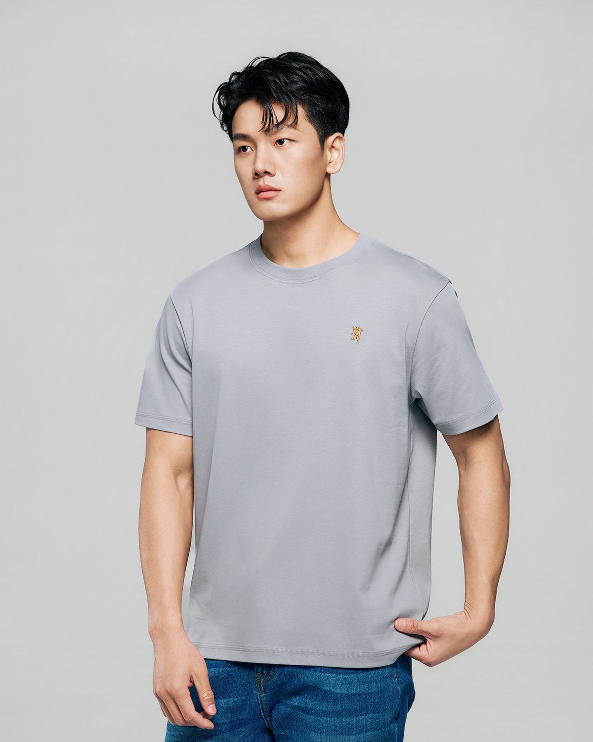 Men Luxe Touch Mercerized Cotton Crew Tee - Image 5