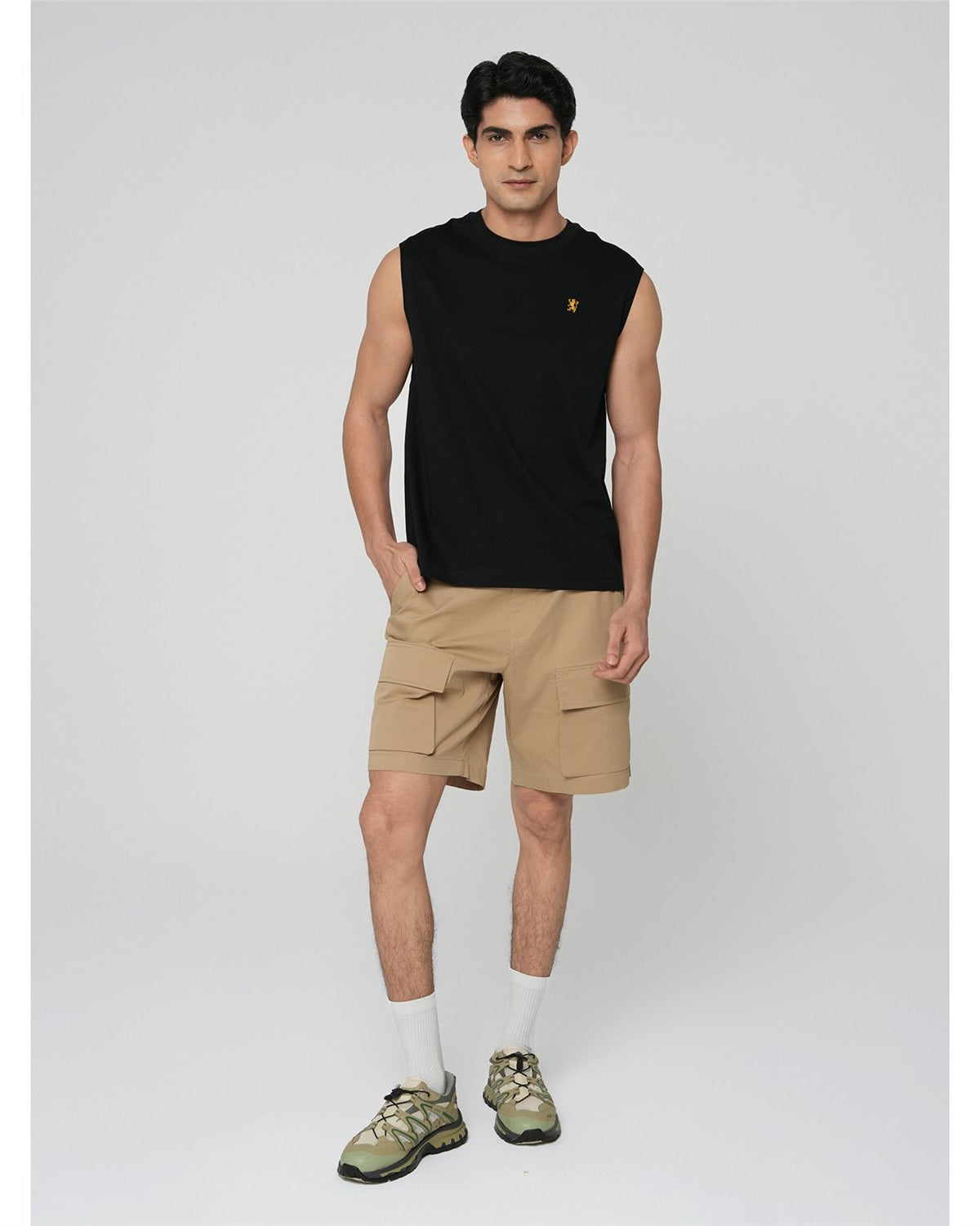 Men's Mercerized Sleeveless Regular Fit Vest - Image 1