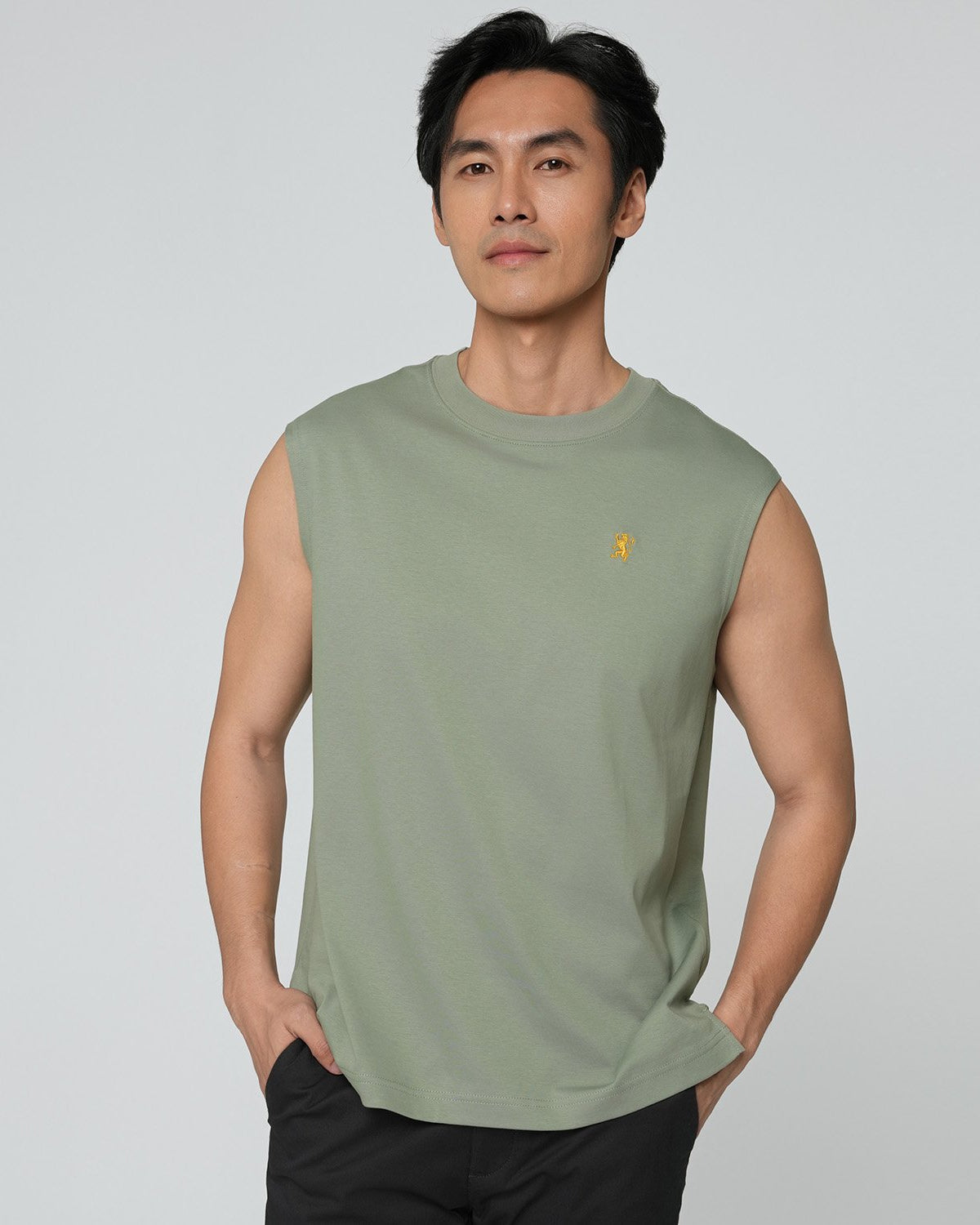 Men's Mercerized Sleeveless Regular Fit Vest - Image 3